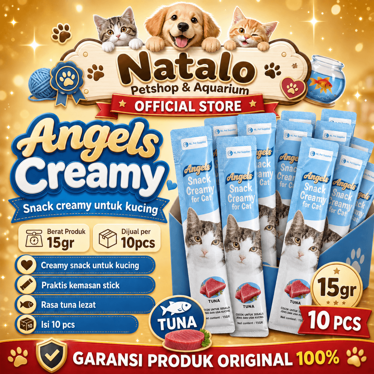 Angels Creamy Tuna 15g x 10pcs