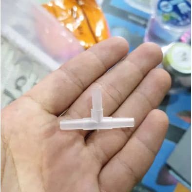 Cabang T untuk Aerator/Aerasi aquarium/aquascape - gambar 1