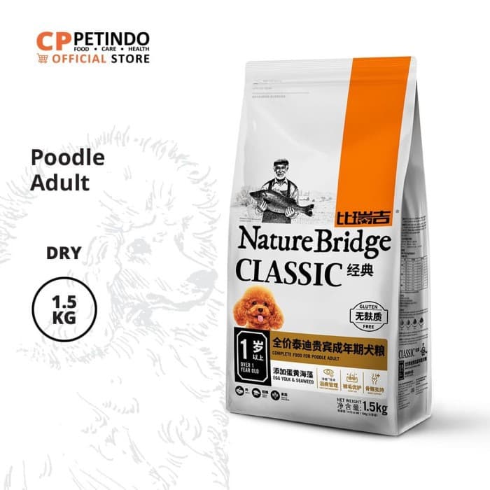 Nature Bridge Poodle Adult Dog 1.5kg — gambar 1