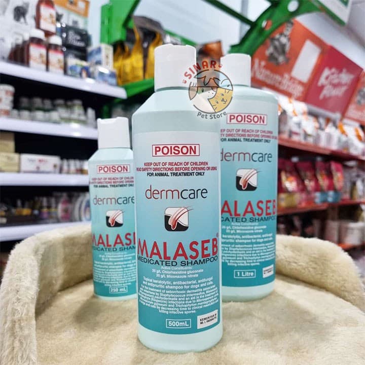 Malaseb 500ml Shampoo Jamur Kucing Anjing poison — gambar 1