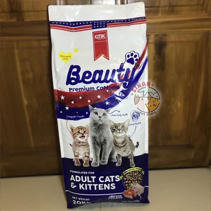 Beauty Cat 20KG Makanan Kucing Adult cat & Kitten Premium GOJEK ONLY - gambar 1
