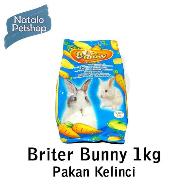 Briter Bunny 1kg Makanan Kelinci/Guniea Pig/Hamster/Marmut — gambar 1
