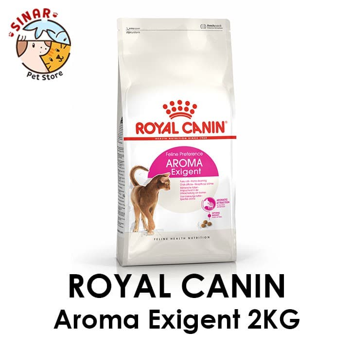 Royal Canin Aroma Exigent 2kg Aromatic Dry Cat Food Makanan Kucing — gambar 1