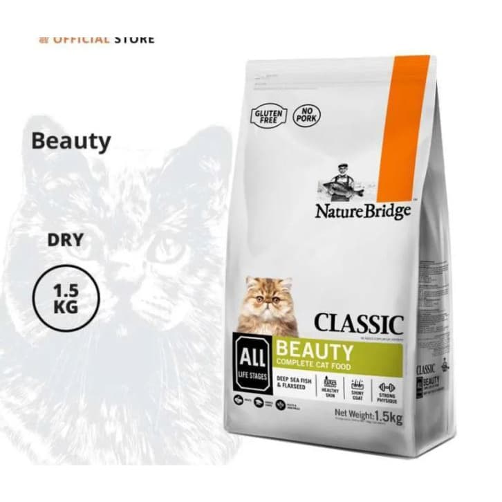 Nature Bridge Beauty Cat Food 1.5kg — gambar 1