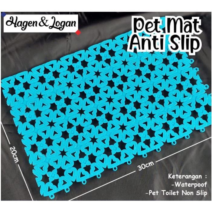 Pet Mat Anti Slip 20 x 30cm Alas Kandang Hewan Kucing Anjing — gambar 1