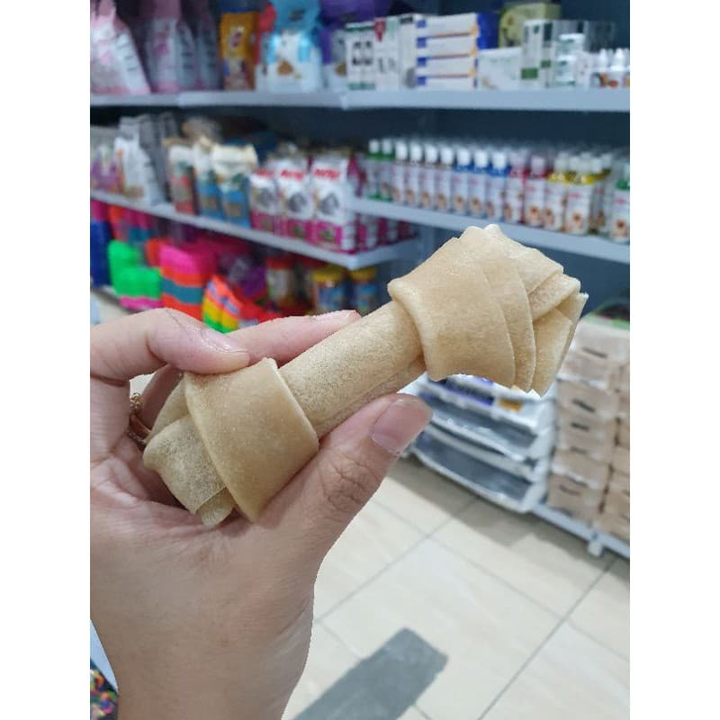 Snack Tulang Anjing Gigit/Rasa/Terbuat dari Kulit Sapi — gambar 1