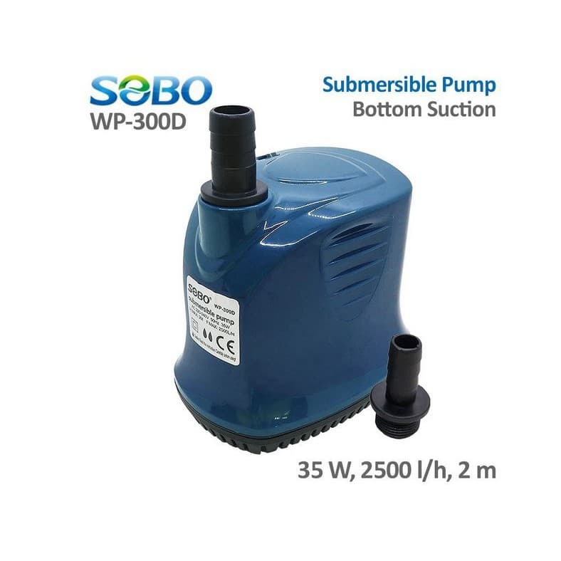 Sobo Wp - 300 D Vertikal Pompa Aquarium Kolam Hidroponik 300d — gambar 1