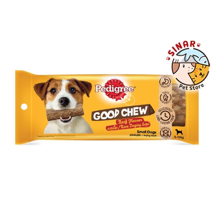 Pedigree Good Chew Small 53g Beef Dog Snack Anjing Gigit Cemilan — gambar 1