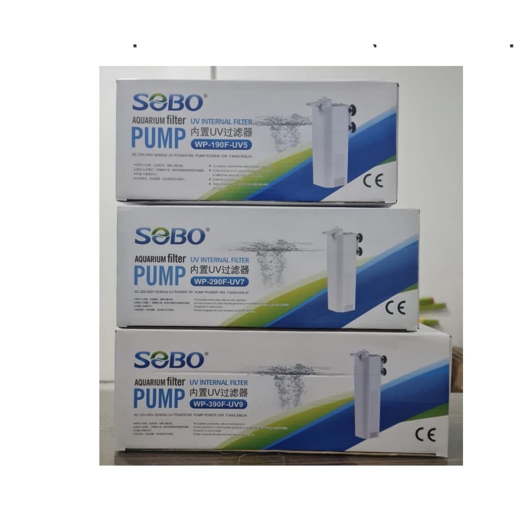 Sobo WP 390F UV9 Aquarium UV Internal Filter (UV 9W + Pompa) - gambar 1