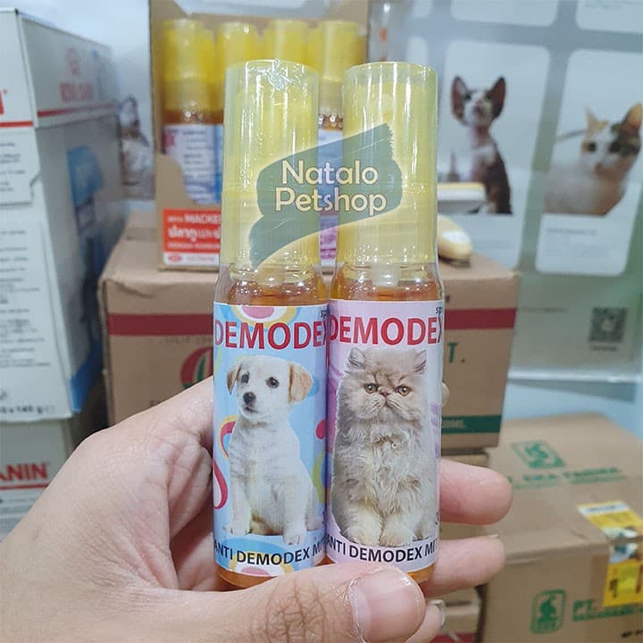 Demodex Spray 30ml Obat Kutu Demomex Mites Semprot Hewan/Kucing — gambar 1