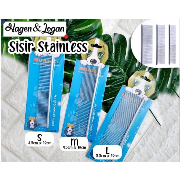 Sisir Besi Grooming Hewan Bulu Panjang Kucing — gambar 1