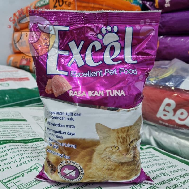 Excel Cat Food 500g (Per 1pcs) Tuna Makanan Kucing — gambar 1