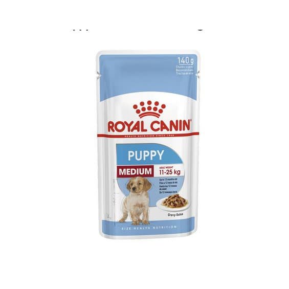 Royal Canin Medium Puppy Pouch Wet Food 140g — gambar 1