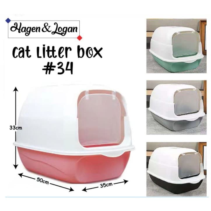 Cat Litter Box 34 Free Sekop — gambar 1
