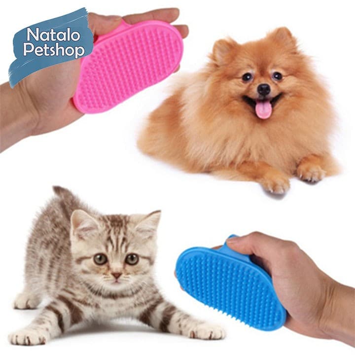Sikat Mandi Hewan / Kucing / Anjing / Kelinci / Kuda / Pet Bath Brush - gambar 1