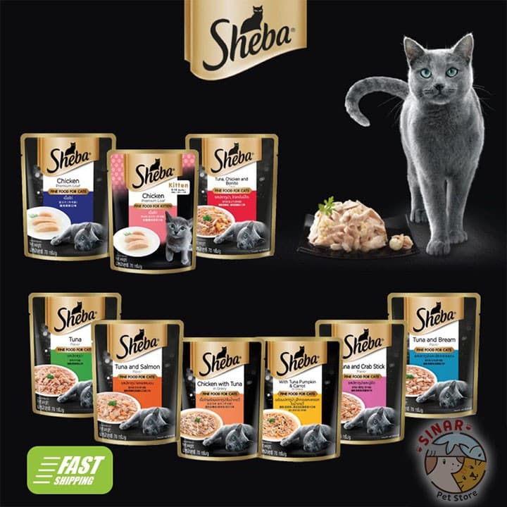 Sheba Pouch 70g Cat Wet Food — gambar 1