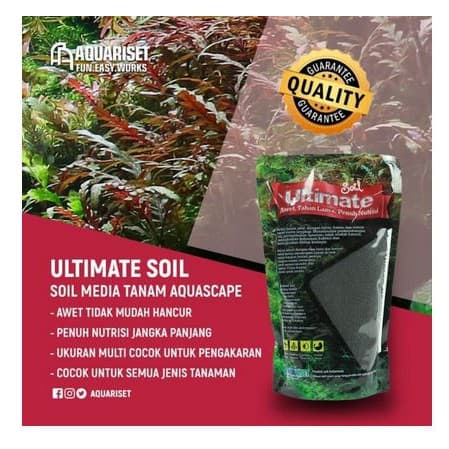 Ultimate Soil 1Kg Soil Aquascape Soil Ultimate Aquariset Media Tanam - gambar 1