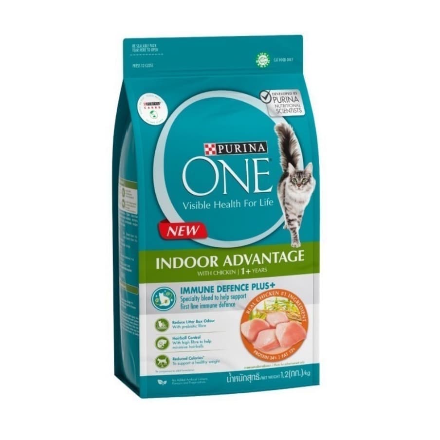 Purina ONE Healthy Indoor Chicken Makanan Kering Kucing Dewasa 1.2KG - gambar 1