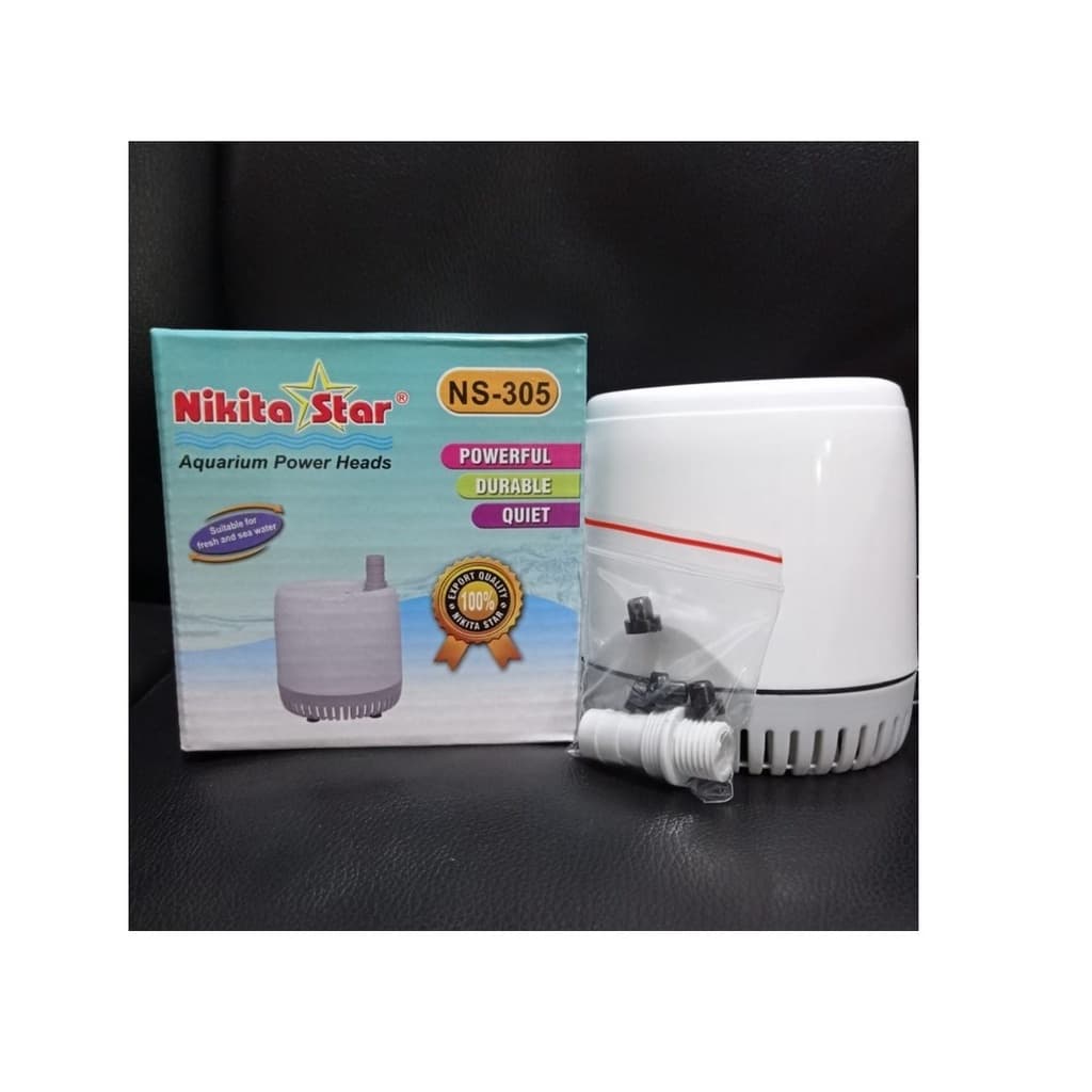 Nikita Star NS305 NS 305 Pompa Celup Power Heads Aquarium Hidroponik - gambar 1