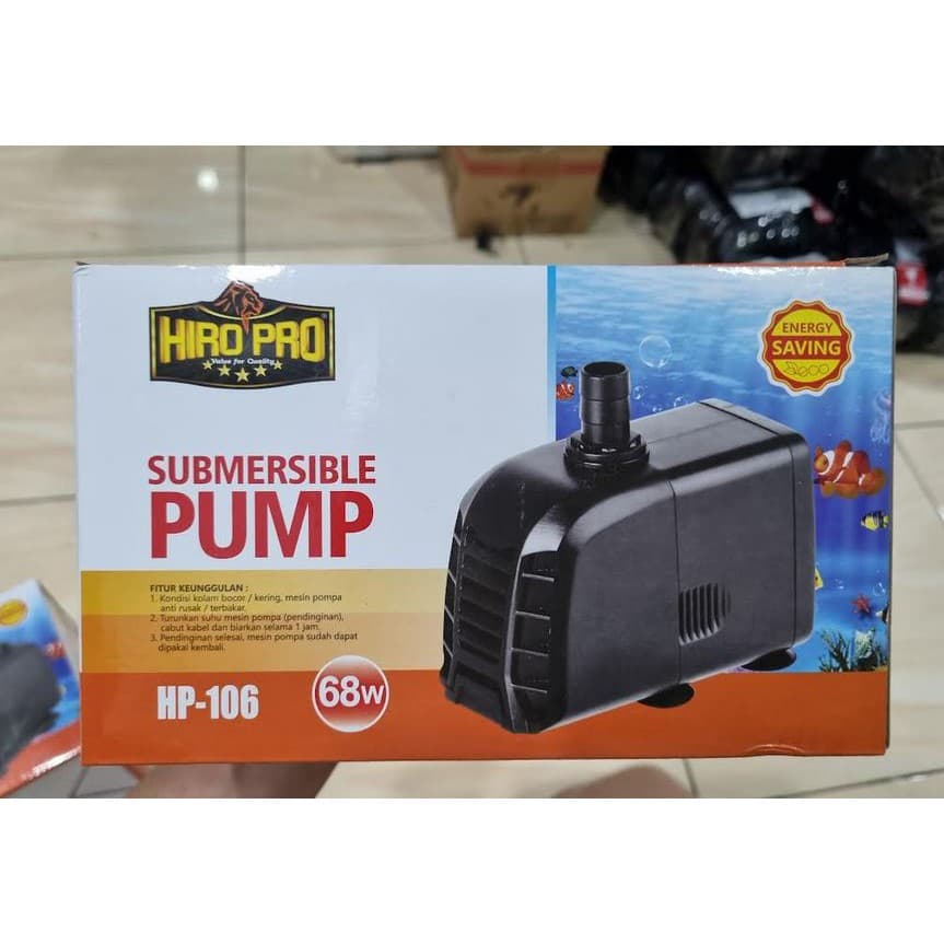 Hiro Pro HP 106 Mesin Pompa Aquarium Hidroponik Aquascape - gambar 1