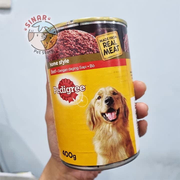 Pedigree Adult Beef Kaleng 400g — gambar 1