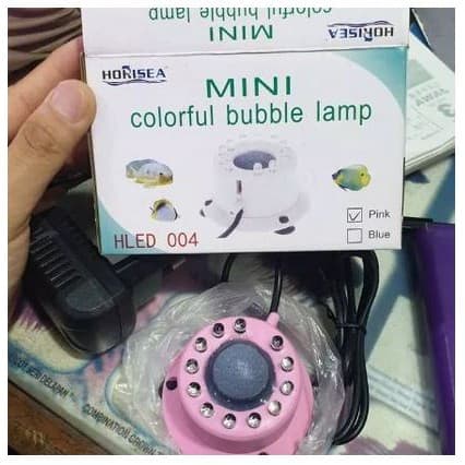 HLed 004 Mini Colorful Bubble Lamp/Lampu Hiasan Aquarium Aerasi - gambar 1