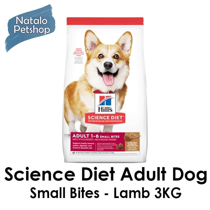 Science Diet Adult Dog Small Bites Lamb 3kg — gambar 1