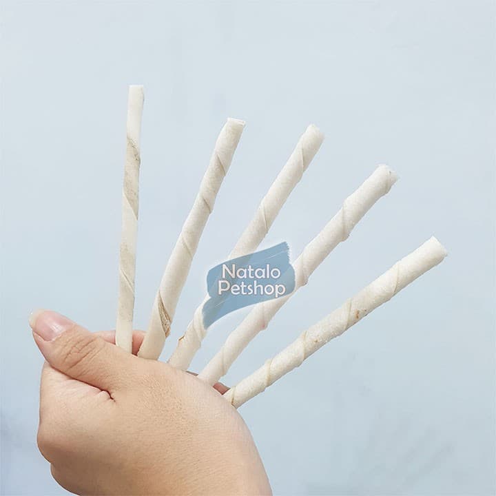 Snack Gigit Tulang Twist Stick Susu 5g — gambar 1