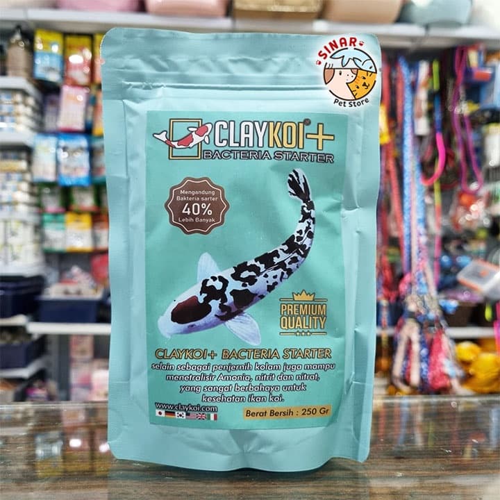 Claykoi+ Bacteria Starter 250g Clay Koi Bakteri Penjernih Air — gambar 1