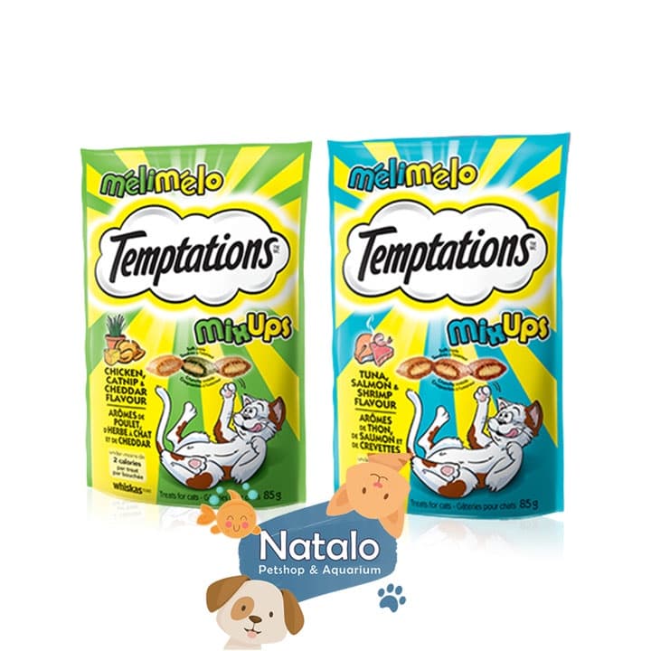 Temptations Mix Ups 75g Snack Kucing Cat Cemilan Jajan Tuna — gambar 1