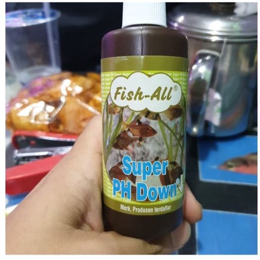 Fish-All Super PH Down - Obat Penurun PH Air Aquarium Fish All 100ML - gambar 1