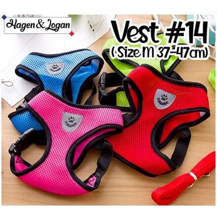 Harness Badan + Tali Hewan Kucing Anjing/Pet Vest 14 — gambar 1