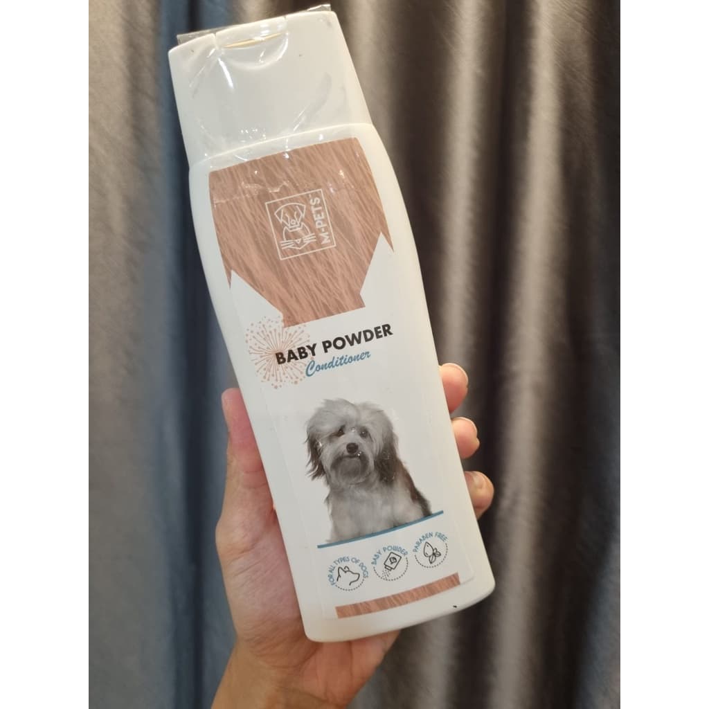 M-Pets CONDITIONER Baby Powder 250ML Gentle All Skin Type Anjing Puppy. - gambar 7