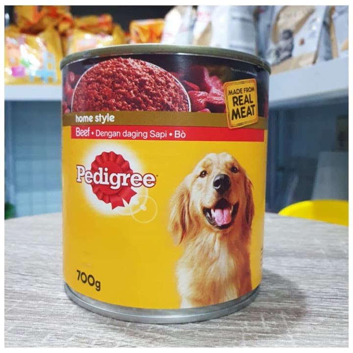 Pedigree Kaleng Adult Beef 700g Makanan Basah Anjing Dewasa — gambar 1