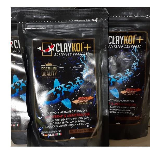 Claykoi+ Clay Koi Plus Activated Charcoal Penjernih Air Kolam - gambar 1