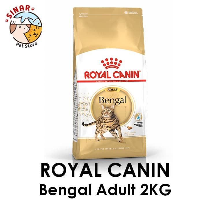 Royal Canin Bengal 2KG Adult Cat Makanan Kucing Dry Cat Food Pelet Pakan - gambar 1