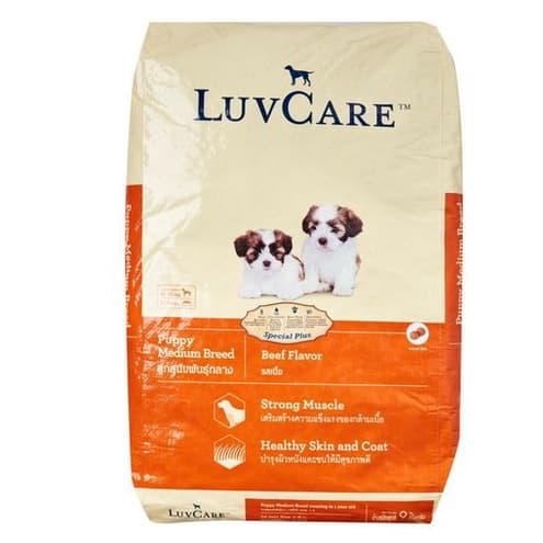 Luv Care Puppy Medium Breed Beef 9kg — gambar 1