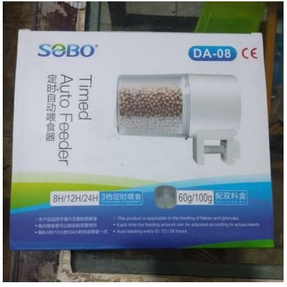 Fish Auto Feeder Sobo DA-08 /Timed Feeder Otomatis/Pemberi makan - gambar 1