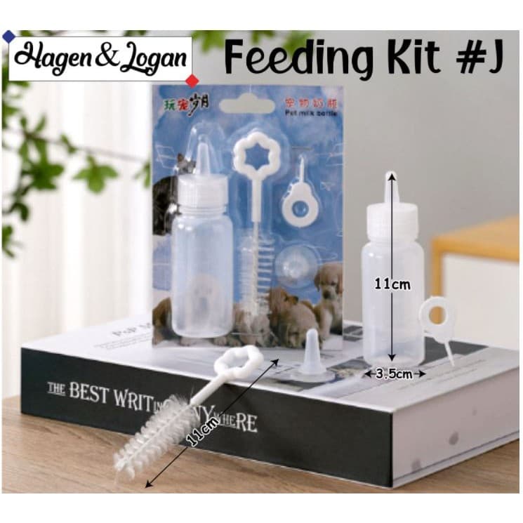 Feeding Kit J - Dot Susu Hewan Impor 60ML Kucing Anjing Kelinci Bayi - gambar 1
