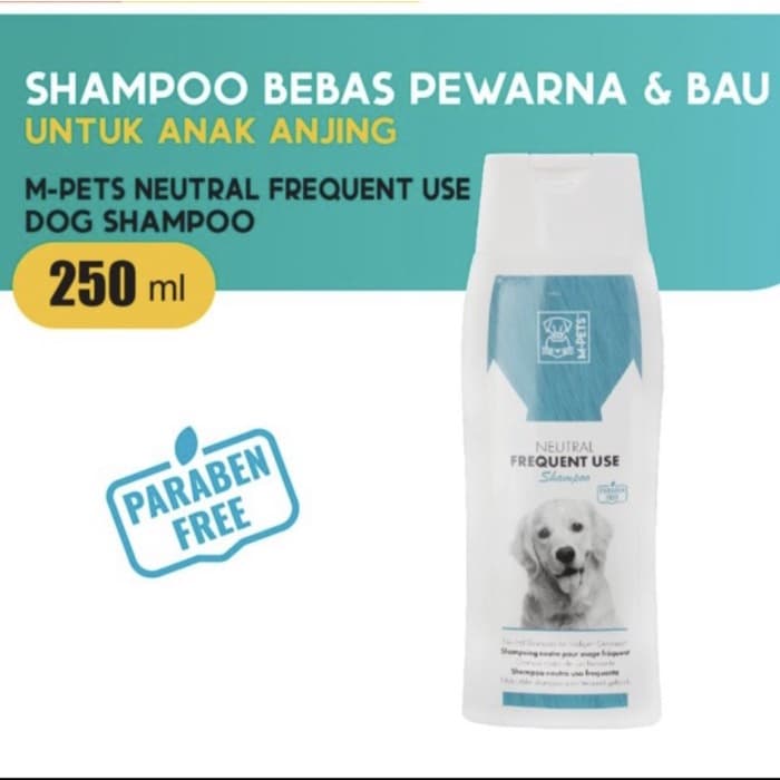 M-Pets Shampoo Neutral Frequent Use 250ml Anjing Dog Puppy Keseharian — gambar 1