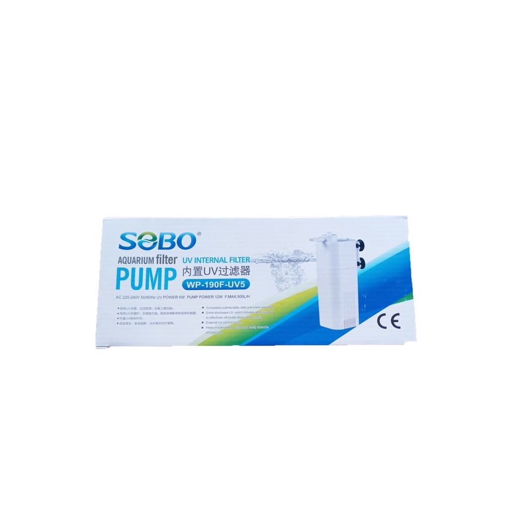 SOBO WP 190F UV5 Aquarium UV Internal Filter Pump (UV 5 W + Pompa) - gambar 1