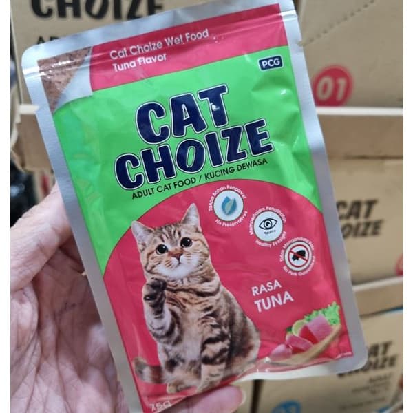 Cat Choize Pouch 75g Sachet Saset Makanan Basah Kucing Wet Food — gambar 1