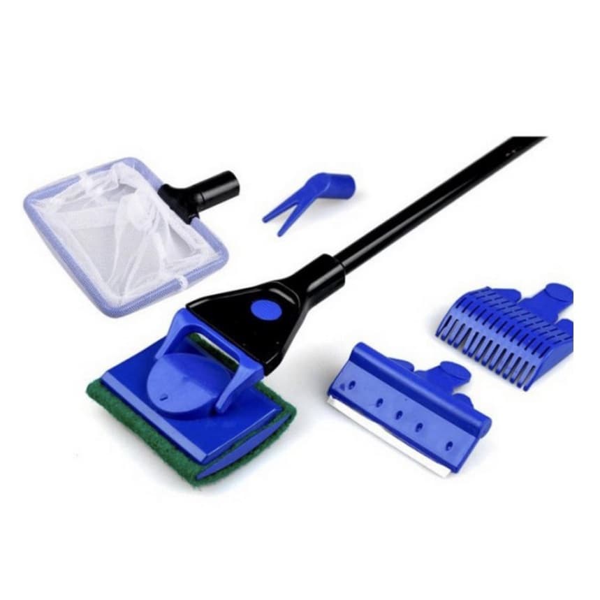 Aqua Tools Aquarium Cleaning Set 5in1 Alat Pembersih Aquascape - gambar 1