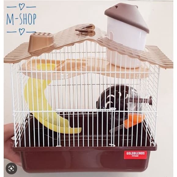 Kandang Hamster HM 05 Marmut Tempat Mainan Makan Minum Rumah — gambar 1