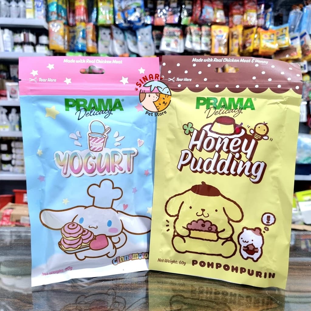 Prama Dog Snack 60g Yogurt/Honey Pudding Cemilan Anjing Jajanan — gambar 1