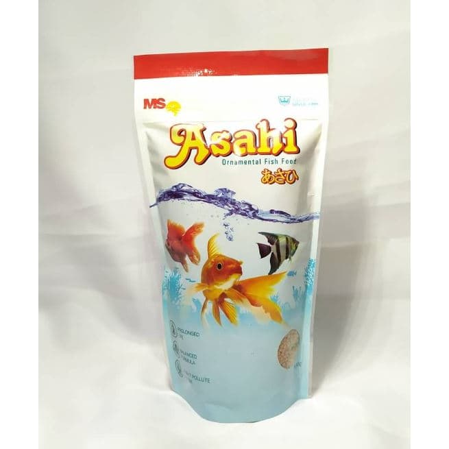 Asahi 100g Pelet Makanan Ikan Hias Koki Koi Fish Food Pakan — gambar 1