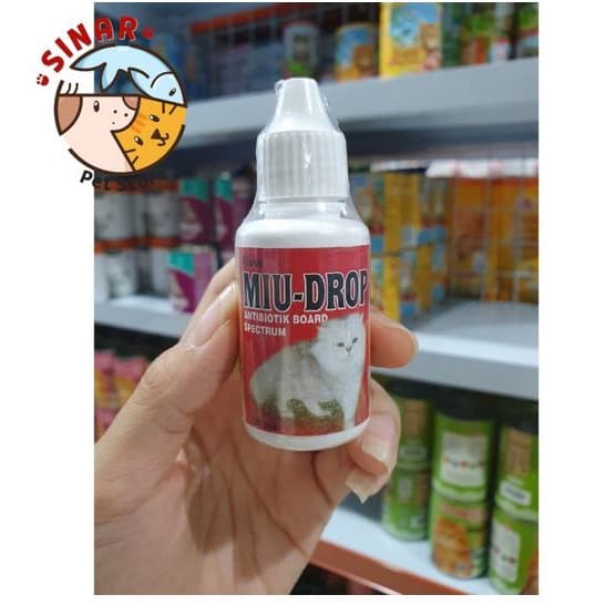 Miu Drop 30ml Obat Antibiotik Board Spectrum Kucing — gambar 1