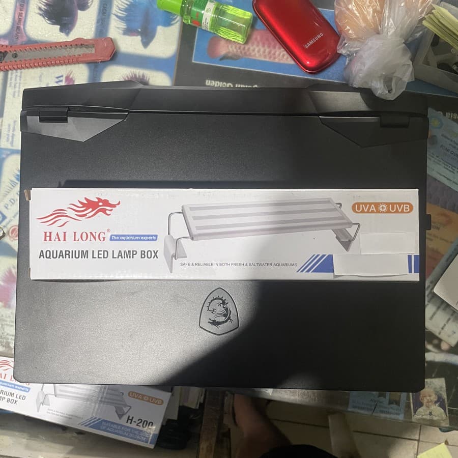 Hai Long Aquarium LED Lamp Box Aquascape Aquarium Uva Uvb 200 300 400 — gambar 1