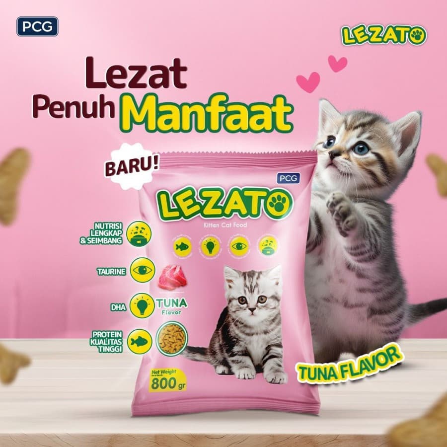 Lezato Kitten Cat Food 20kg — gambar 1