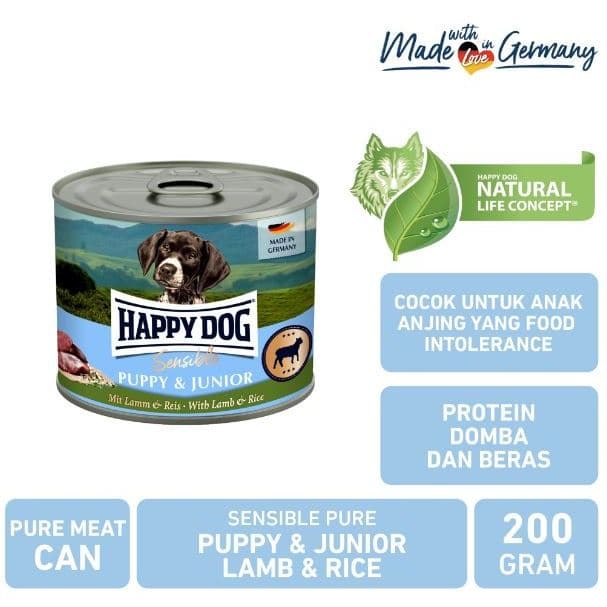 Happy Dog Wet Food Sensible Puppy & Junior Lamb or Junior 200g — gambar 1